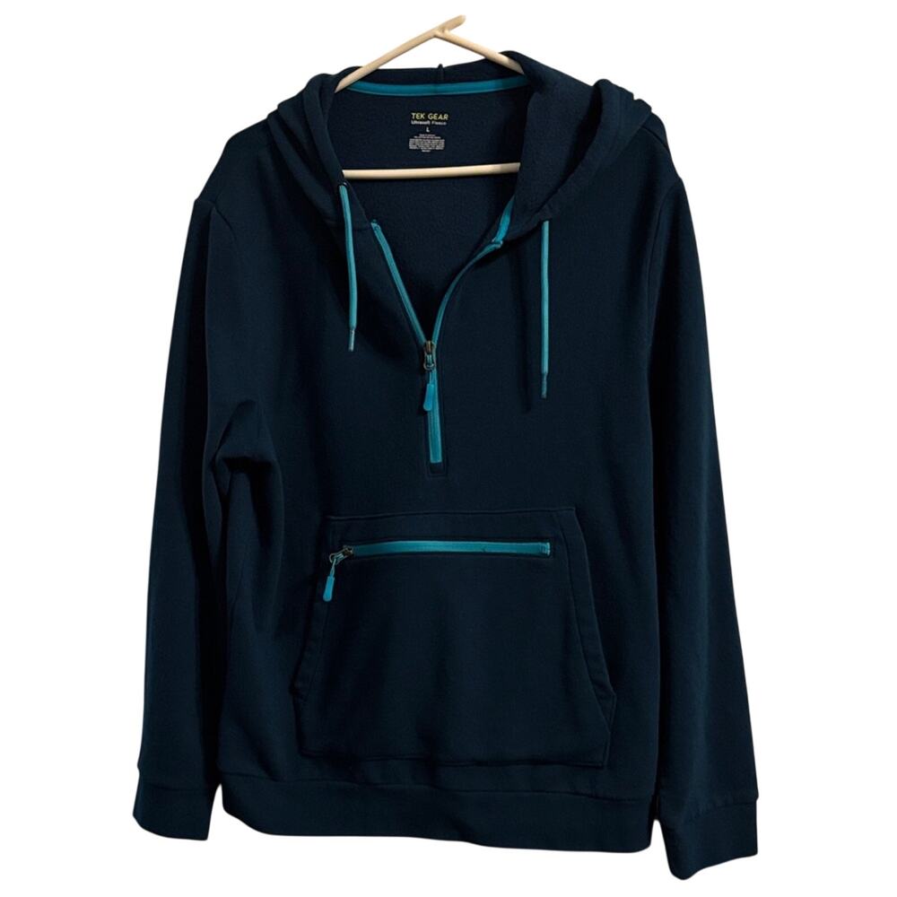 True Grit Navy Zip-Up Sweater